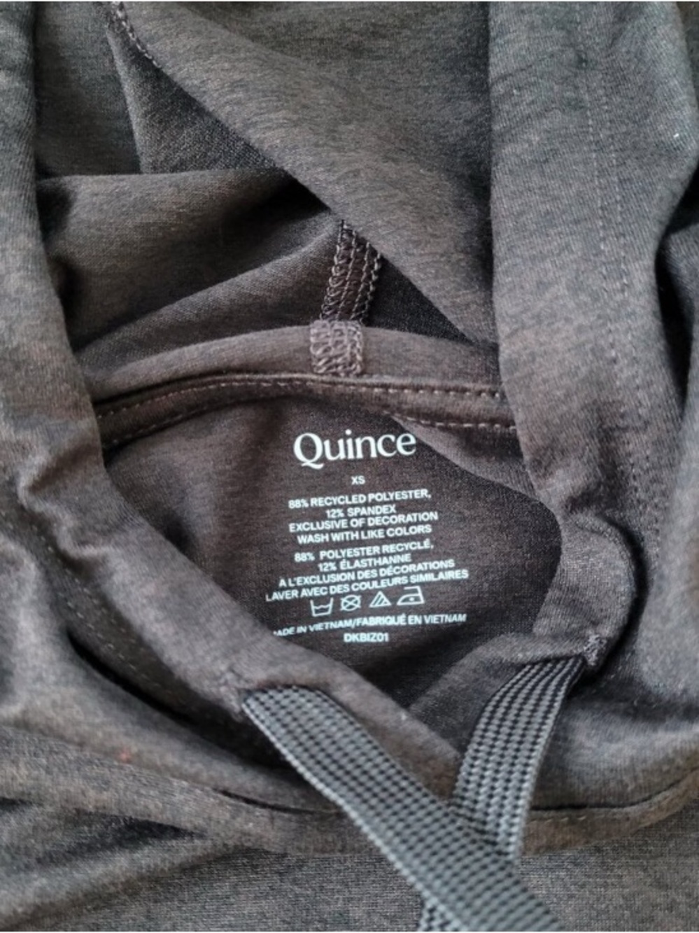 Quince Everyday Brown Pullover Hoodie with Drawstring - Picture 7 of 7